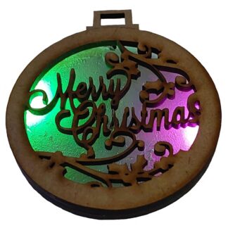 Christmas tree ornament with light